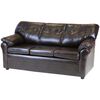 Juego de Living Muebles America Santa Fe Sofá 3 Cuerpos + Dos Sillones 1 Cuerpo Café Moro