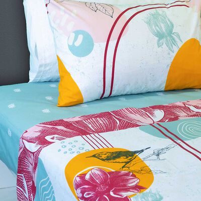 Imagen 2 del producto Juego de Sábanas Doral 200 Hilos 1,5 Plazas Doral Blue Diseño 2