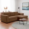 Sof&aacute; Seccional Derecho Living Factory Roma 3 Cuerpos Chocolate