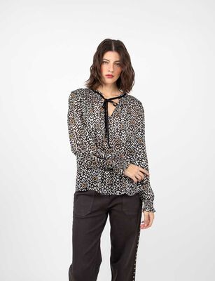 Imagen 1 del producto Blusa Estampada Manga Larga Mujer Alma Color-1