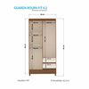 Clóset Casanova Fit 4 Puertas 2 Cajones Jequitiba Blanco