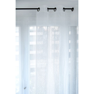 Cortina Velo Bordado Mashini 140 x 220 cm