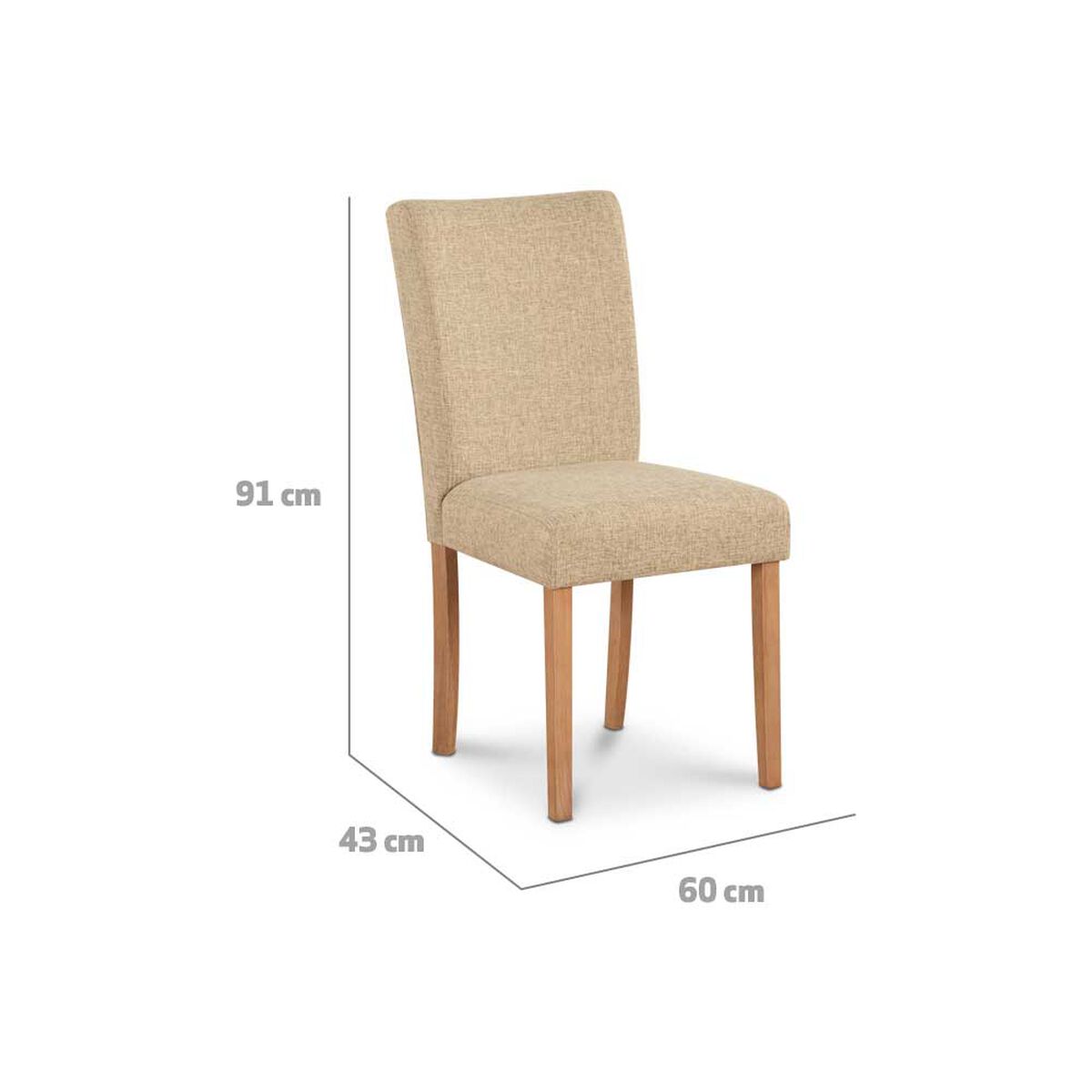 Juego de Comedor CIC Preston 6 Sillas Roble