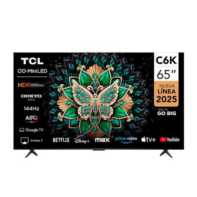 Imagen 1 del producto Smart TV QLED Mini Led 65"" TCL 4K Google TV C6K