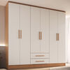 Closet Vekkahome Americano 6 Puertas 2 Cajones Beige