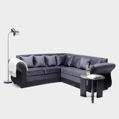 Imagen 1 del producto Sofá Seccional Almore New Irlanda 5 Cuerpos Gris Negro