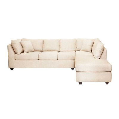 Sofá Seccional Derecho Latam Home Padua 3 Cuerpos Blanco