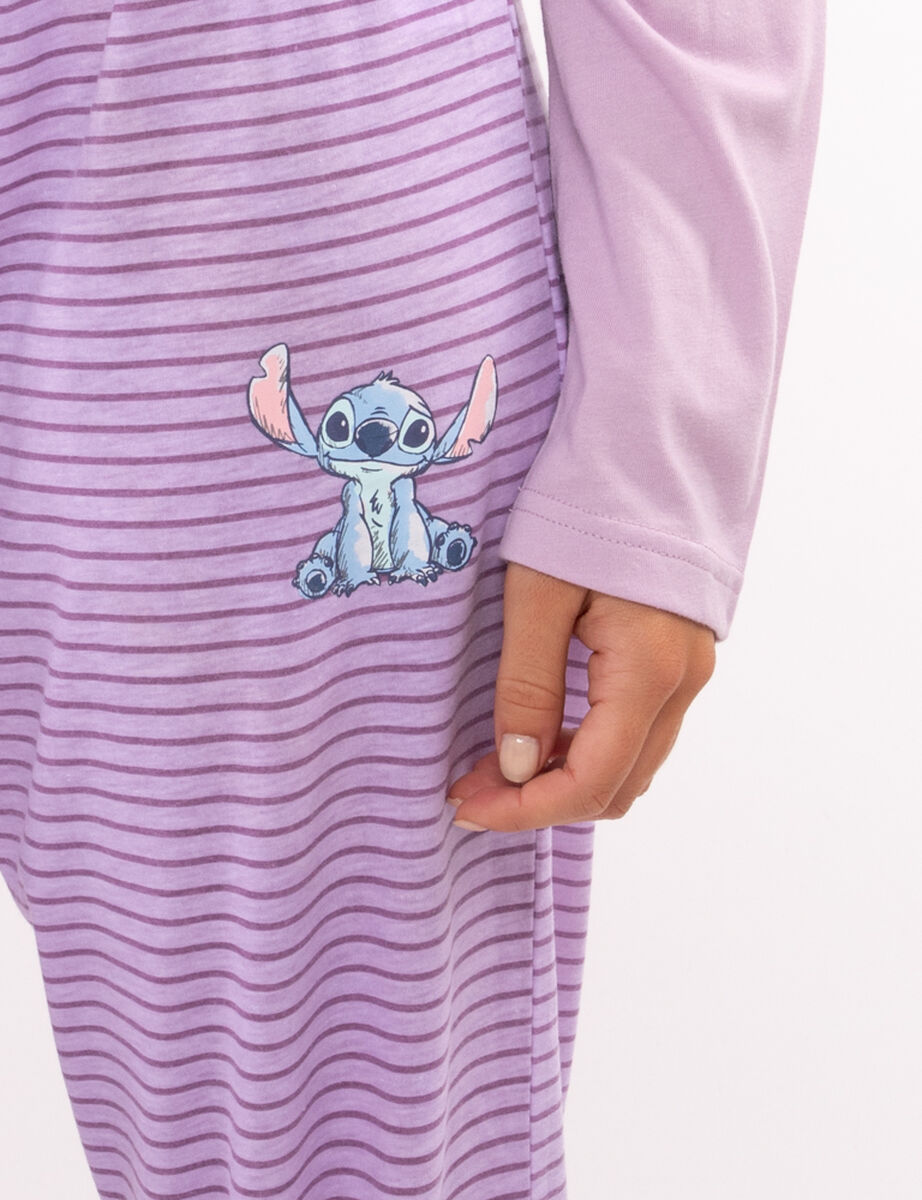 Pijama Manga Larga Mujer Stitch