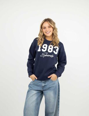 Imagen 1 del producto Polerón Mujer Icono Navy