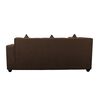 Sofá Seccional Deco Class Ingrid 5 Cuerpos + 2 Pouf Café
