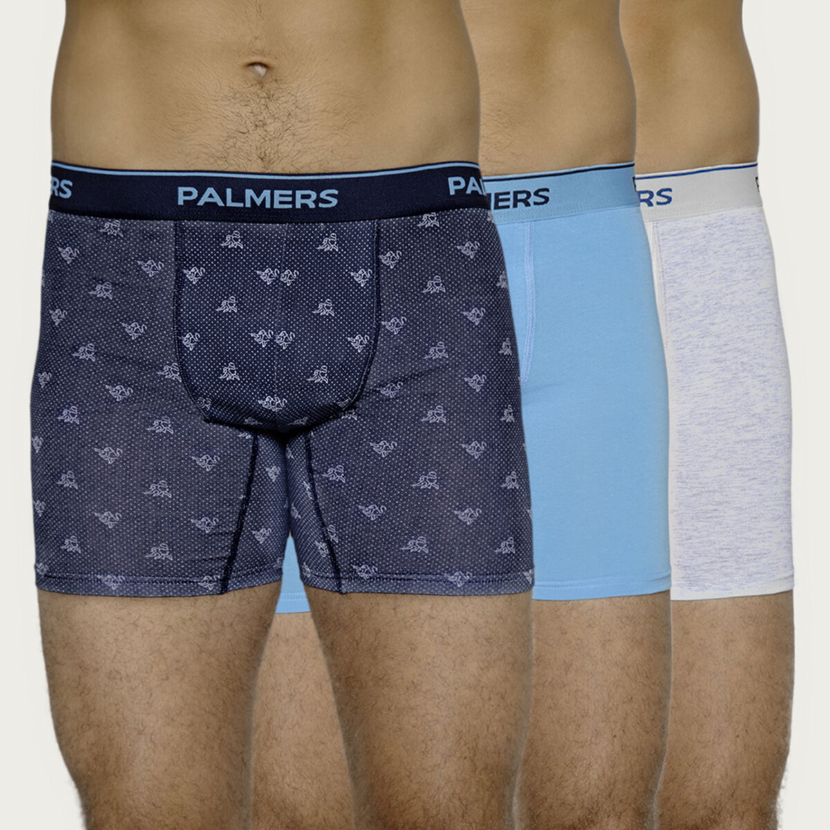 Pack 3 Bóxer Largo de Algodón Hombre Palmers