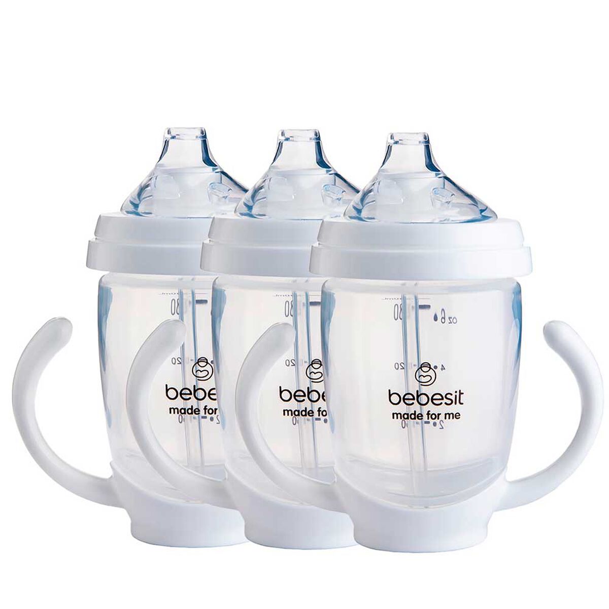 Vaso de entrenamiento Pack x 3 200ml Antiderrame Bebesit