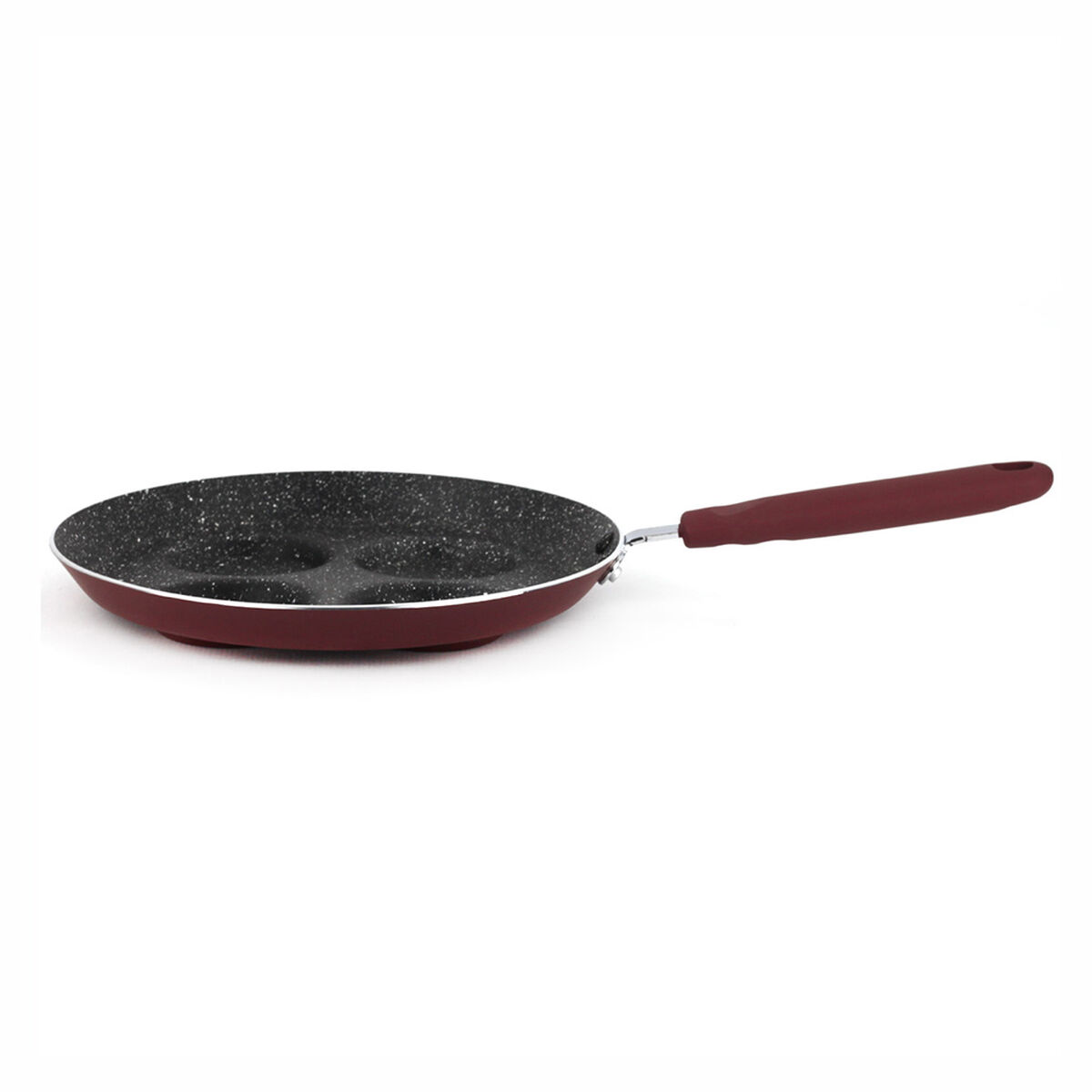 Sartén Aluminio Huevera Marmicoc Spring Granate 24 Cm