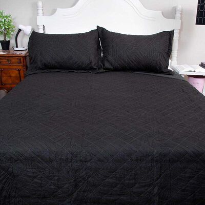 Quilt Doral King Negro Bubbly