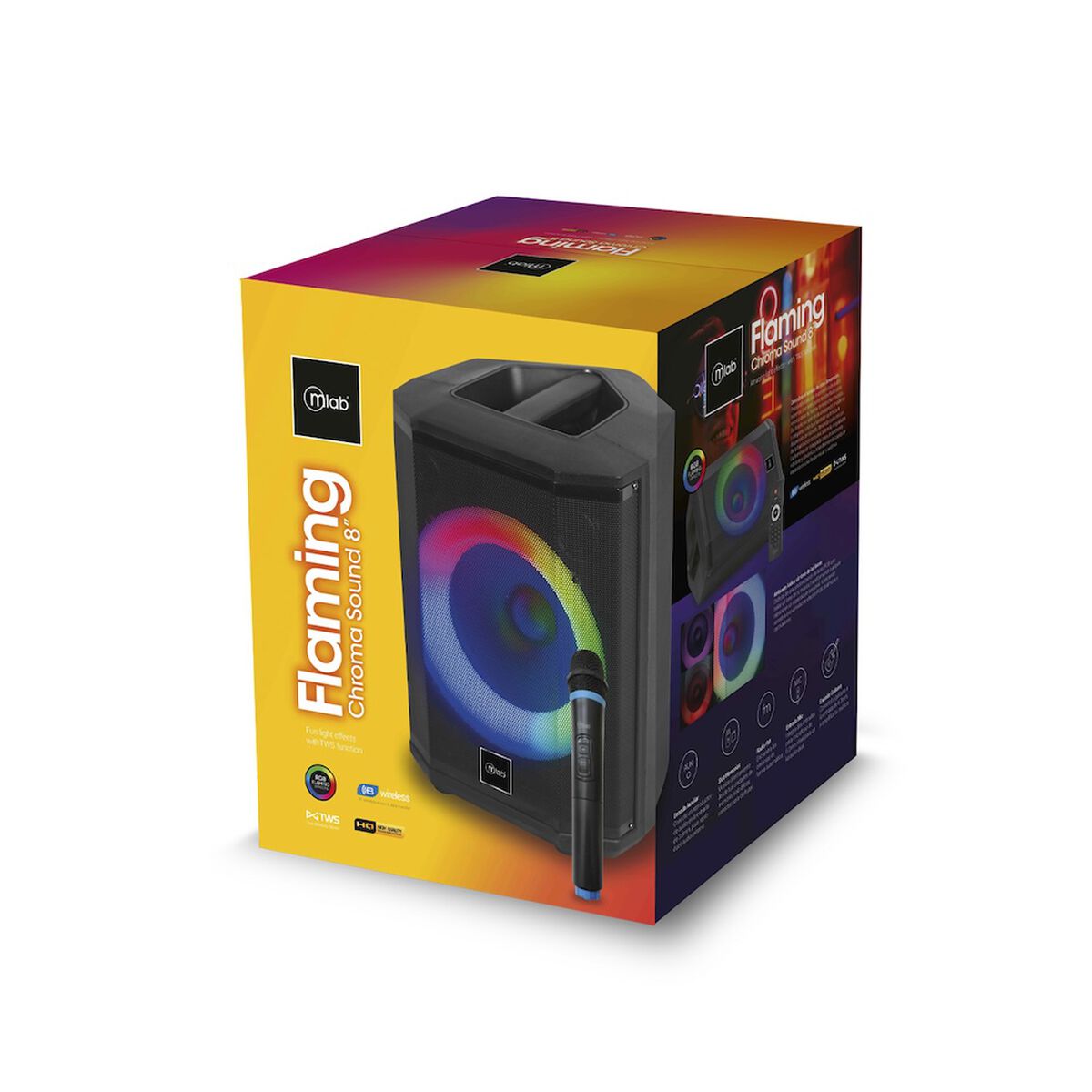 Parlante Portátil Bluetooth MLAB 9479 8" Negro