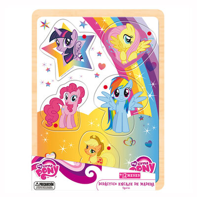 Didactico Encaje Madera Medios De Transp. My Little Pony Hasbro