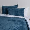 Plumón Liso Mashini 1,5 Plazas Corduroy Coral Sherpa Azul
