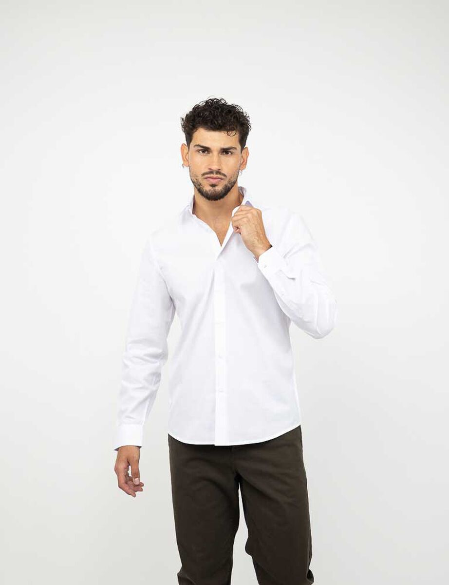 Camisa Slim Manga Larga Hombre Zibel