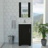 Combo Espejo Bath 300 + Mueble Lavamanos Barcelona TuHome