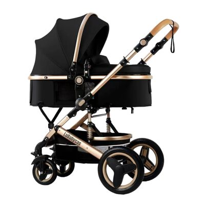 Coche Cuna Moisés con Accesorios Lubabycas Negro