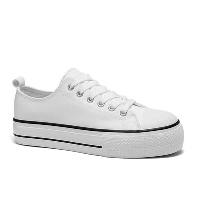 Zapatilla Urbana Mujer Icono Blanco, Negro