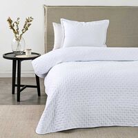 Quilt American Family 1.5 Plazas Dots Blanco