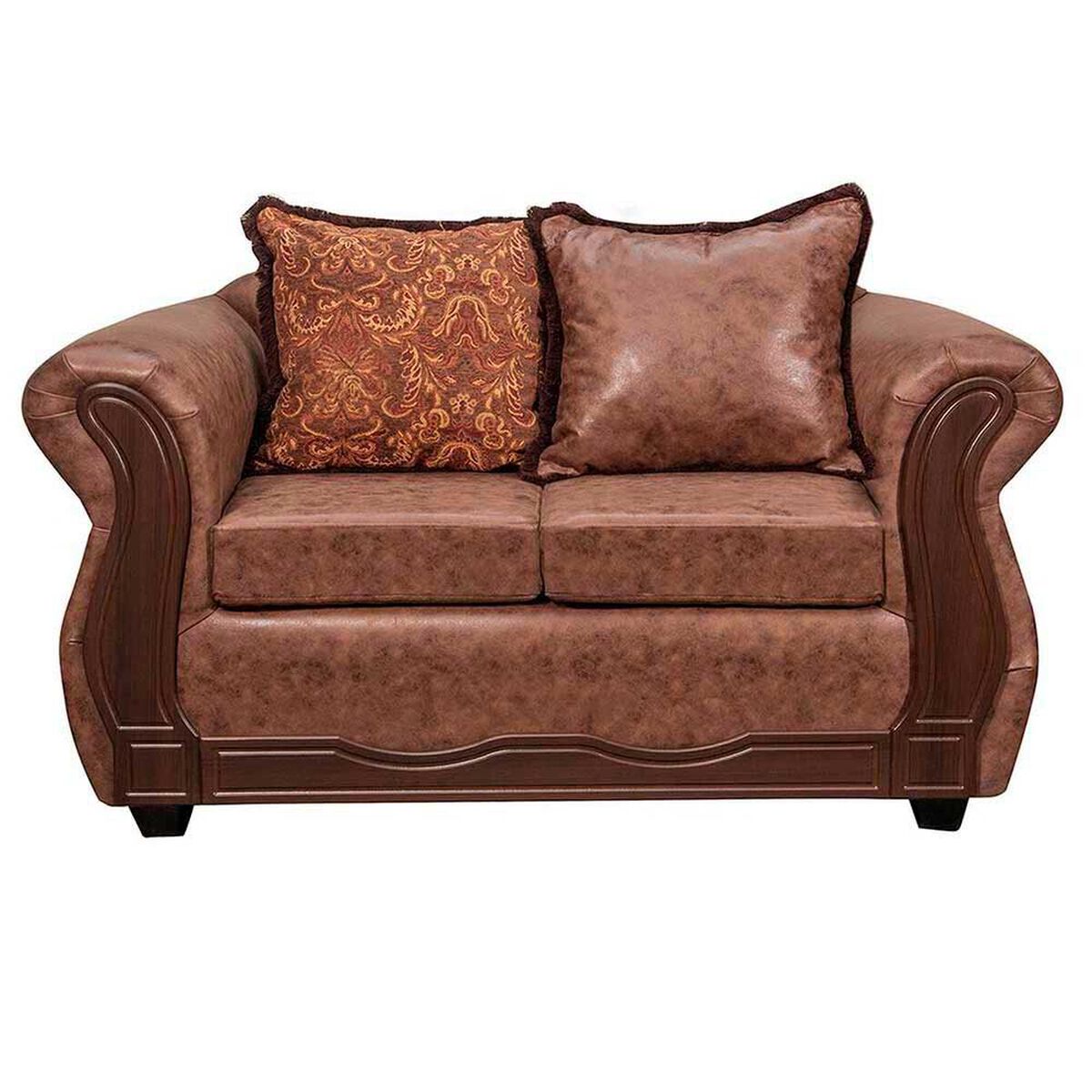 Juego de Living Black Factory Sofia 7 Cuerpos Caf&eacute;