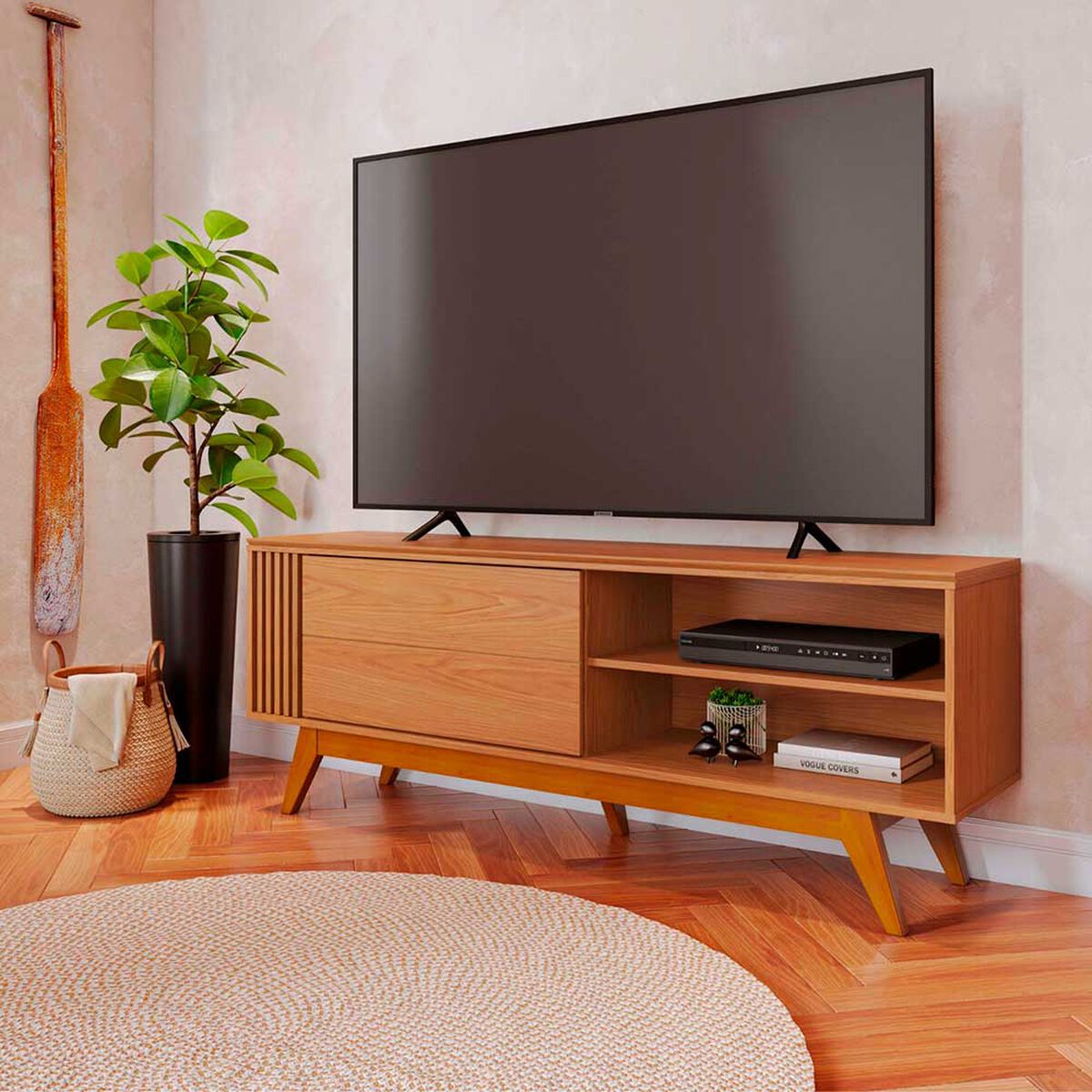 Rack TV Onessta Otawa Hasta 65" Café