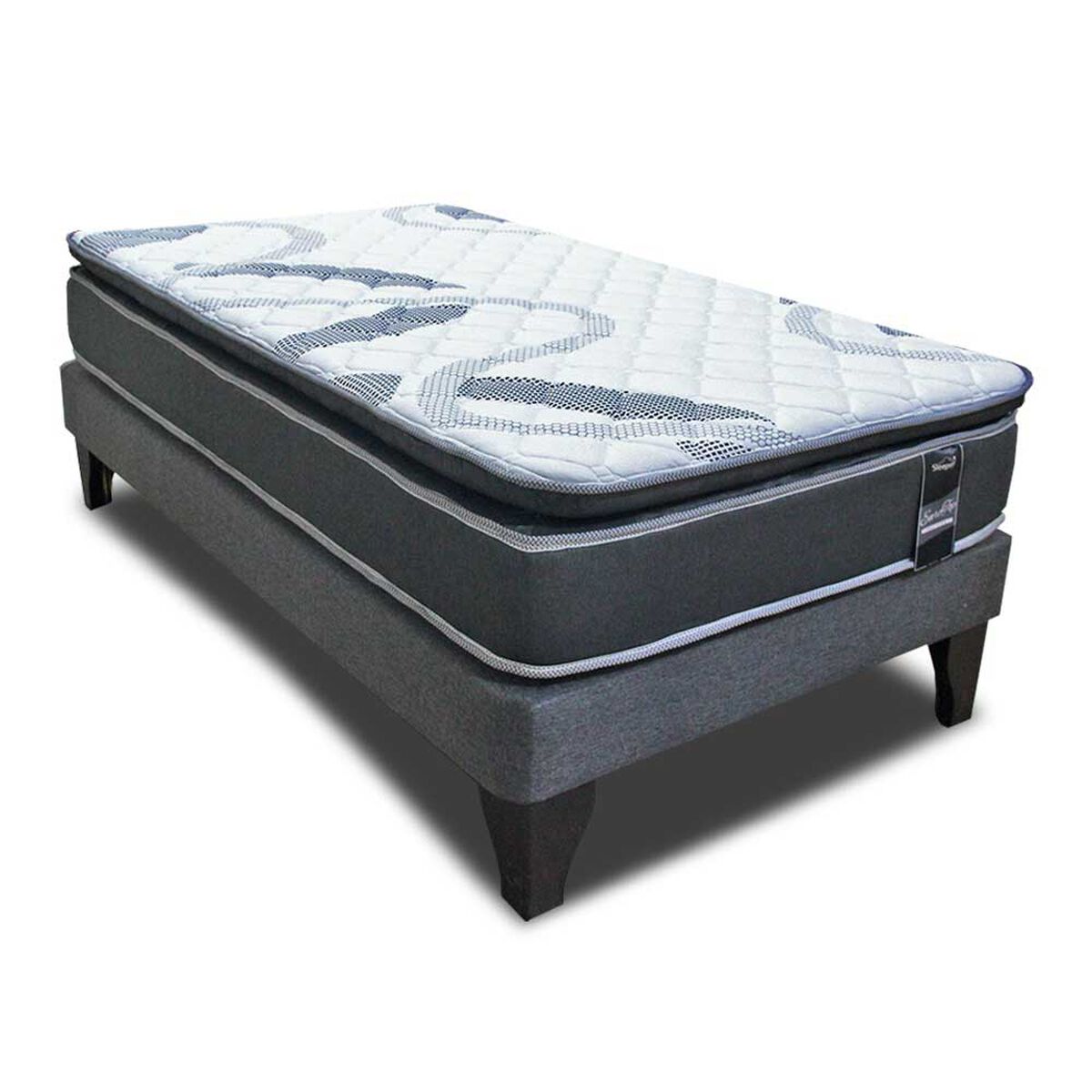 Cama Europea Sleepwell 1,5 Plazas One Side