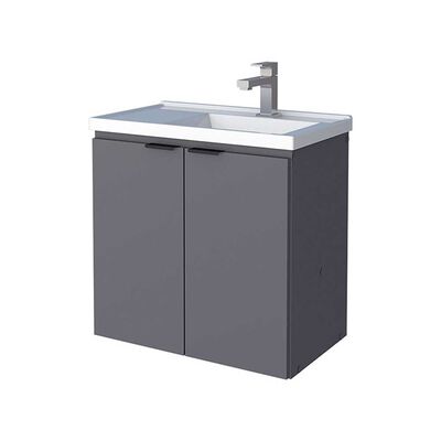 Imagen 1 del producto Vanitorio + Lavamanos Vekkahome Aster 60 Gris