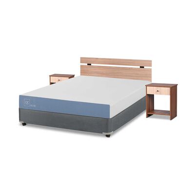 Imagen 2 del producto Cama Americana CIC 2 PlazasExcellence + Respaldo + 2 Veladores