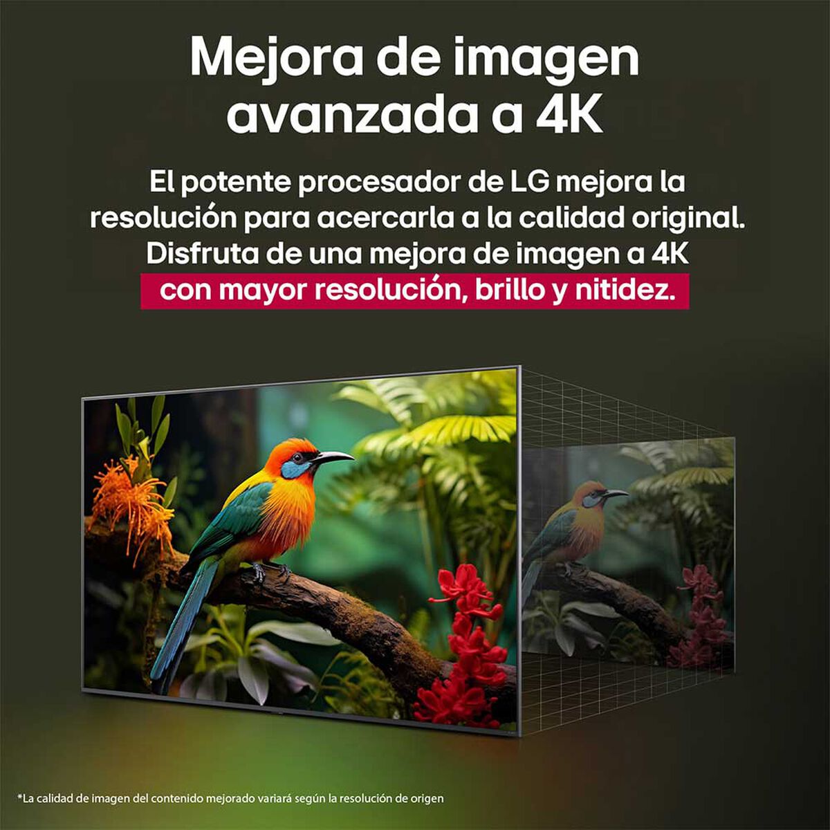 Smart TV QNED 50 pulgadas LG 4K Ultra HD WebOS 50QNED73ASA.AWH