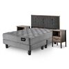 Juegos de Dormitorio Cama Europea Cannon Stout King + 1 Respaldo + 2 Veladores