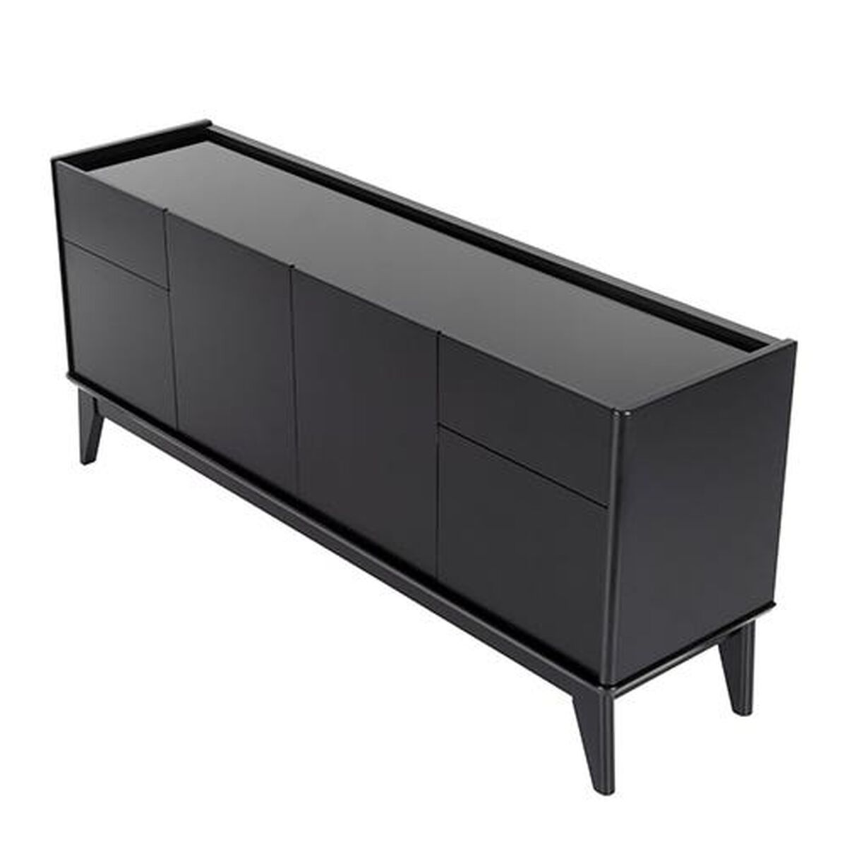 Buffet Decocasa Float 4 Puertas 2 Cajones Negro