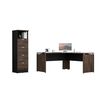 Combo Escritotio + Archivador 4 Puertas TuHome Home Office Negro Soft-Co&ntilde;ac