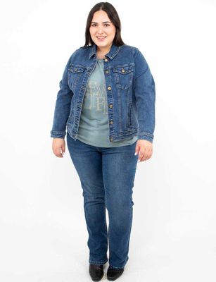 Imagen 2 del producto Chaqueta Denim Mujer Extralindas Negro