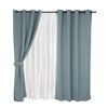 Set de Cortinas Mashini Valdivi 140 x 220 cm Turquesa