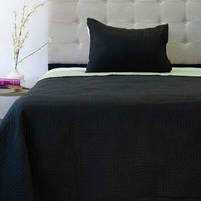 Quilt Doral 1,5 Plazas Negro Verde Origins