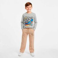 Pantalón Buzo Niño Chess Arena, Negro, Oliva