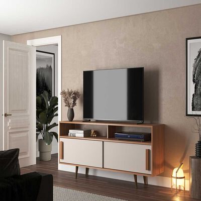 Rack Almore Belen Hasta 65" Freijo y Off White