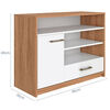 Rack TV Vekkahome Hera Hasta 32" Caf&eacute;