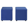 Set 2 Pouf Bodevir Cali Azul Rey