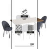 Juego de Comedor Zoy Home Lombok 6 Sillas Grafito