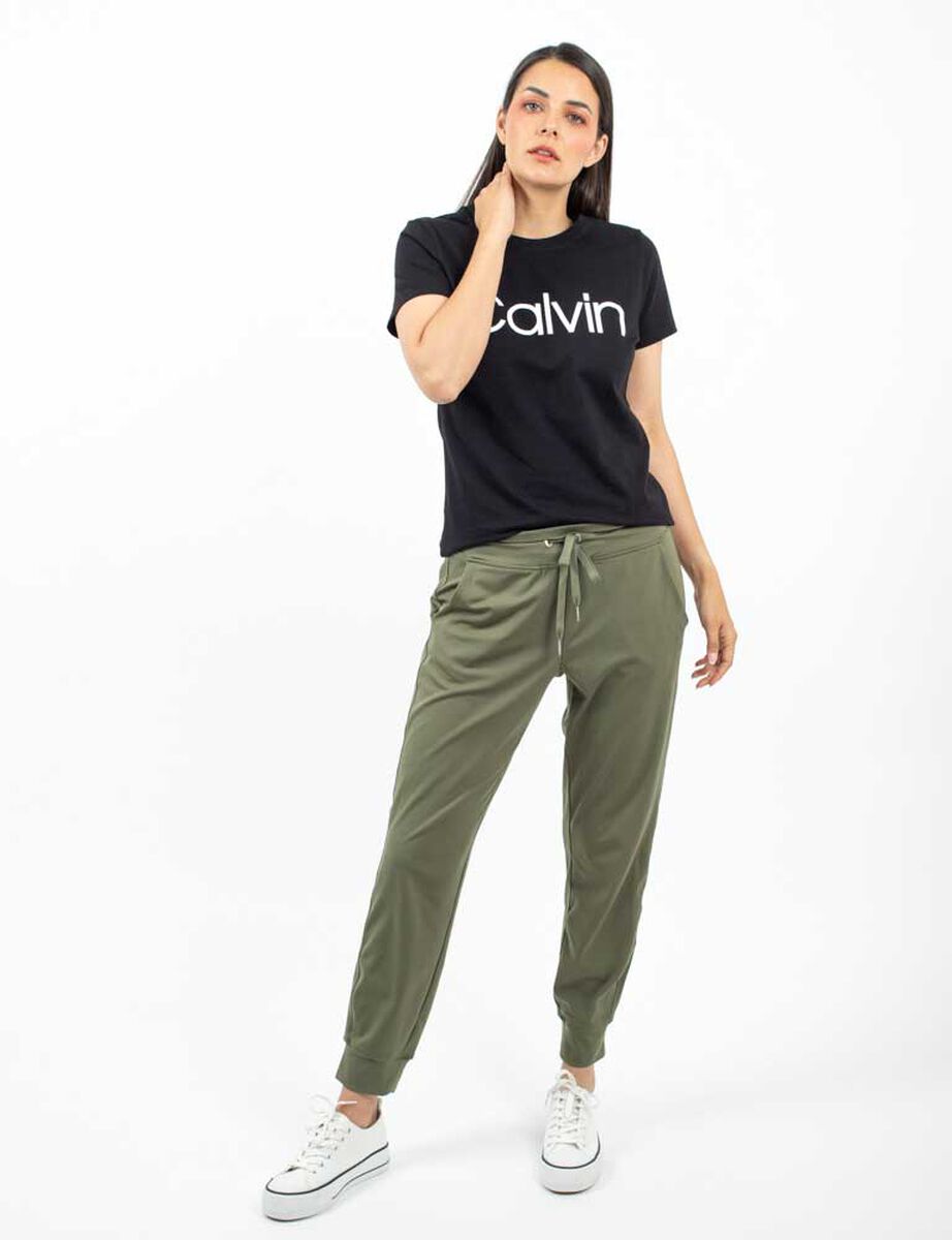 Pantalón de Algodón Casual Mujer Calvin Klein