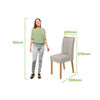Juego de Comedor Di Poretti Design Astrid 6 Sillas Gris