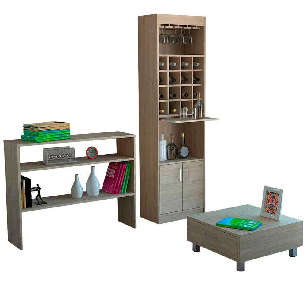Mueble Bar + Arrimo + Mesa de Centro TuHome Beijing