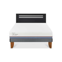 Cama Europea CIC 2 Plazas Excellence Plus + Respaldo Munich Negro