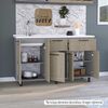 Mueble de Cocina Lavaplatos TuHome Hasselt 5 Puertas 2 Cajones Gris Rovere