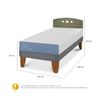 Cama Europea CIC 1 Plaza Excellence + Respaldo Gales Olivo