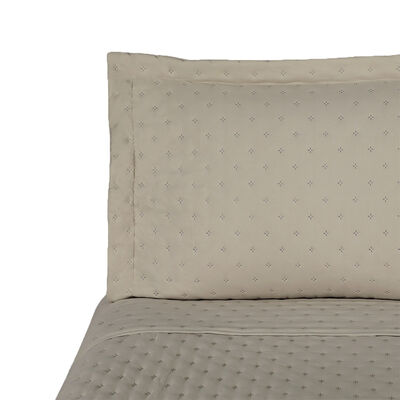 Imagen 2 del producto Quilt CIC 1,5 Plazas Taupe Microfibra